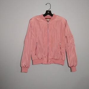 After Market Pink Women's/Juniors Bomber Jacket SM